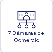 Siete cámaras de comercio